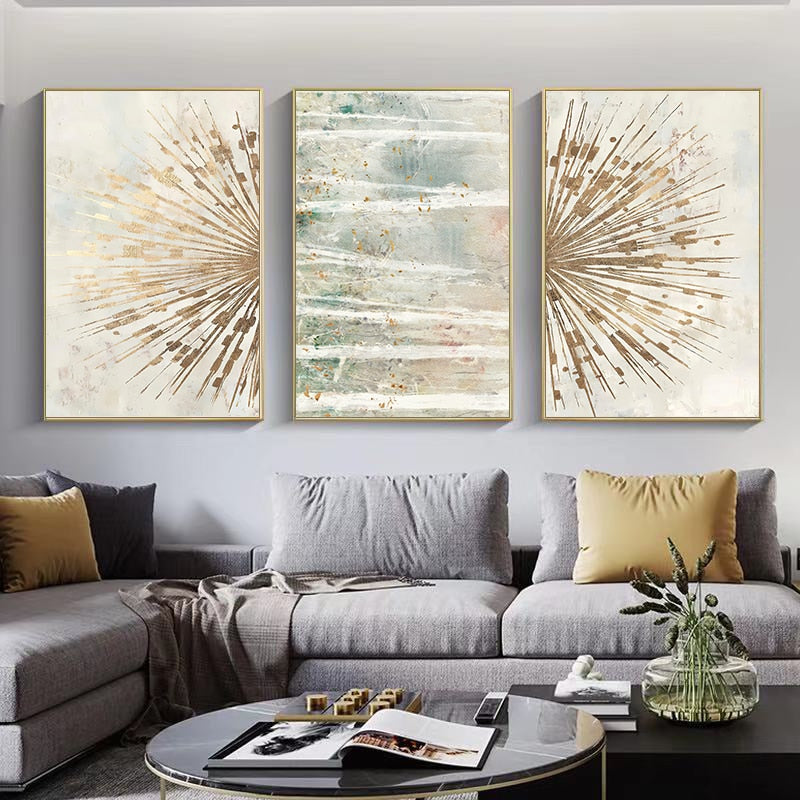 Arthia Designs - Abstract Golden Sparkles Canvas Art - Review