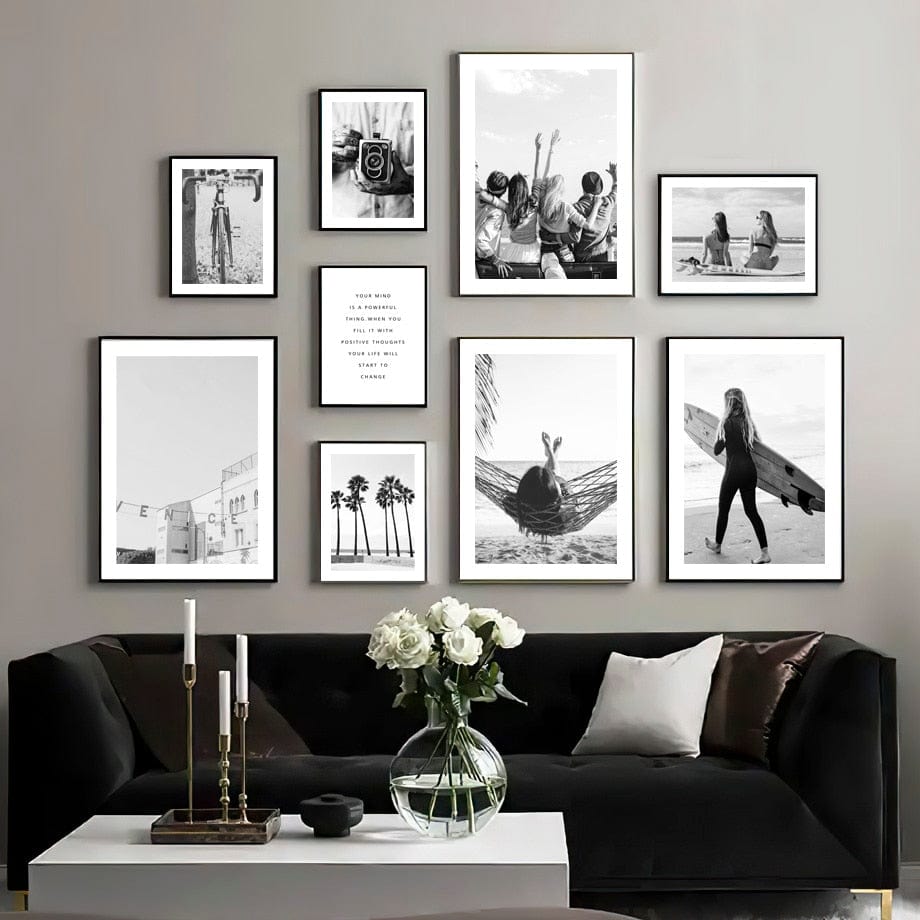 Arthia Designs - Black and White Venice Beach Canvas Art - Review