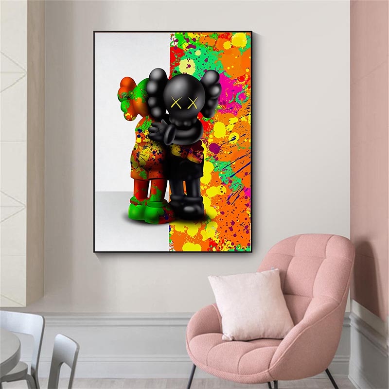 Arthia Designs - Fashion Bear Cartoon Pattern Canvas Art - Review