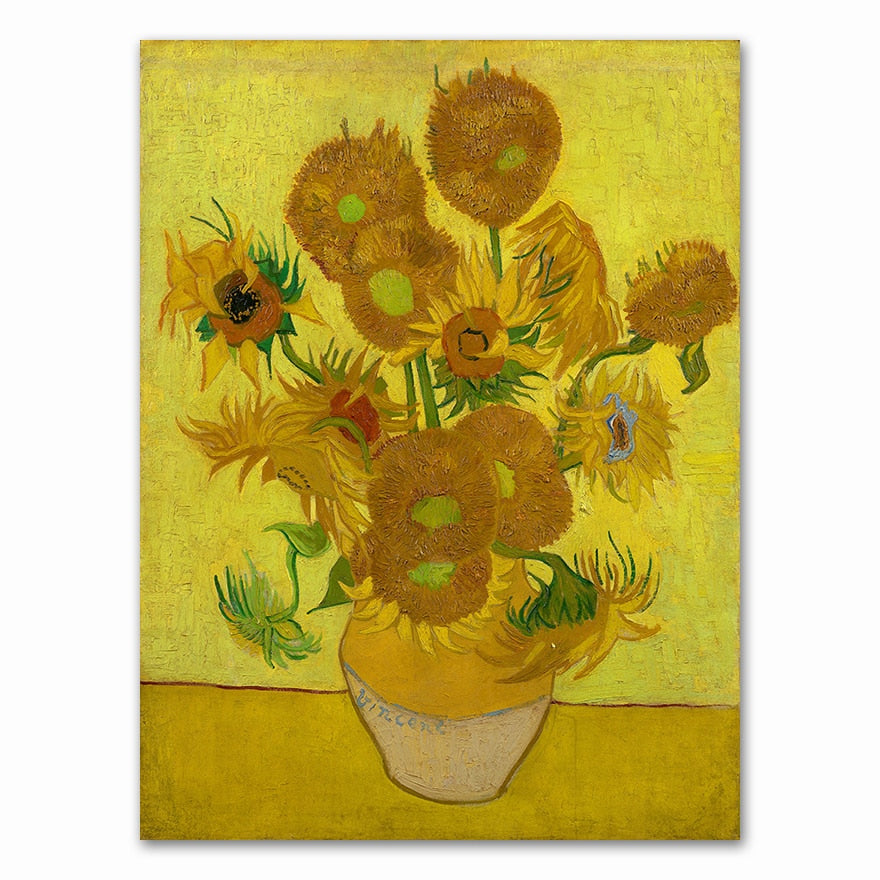 Arthia Designs - Van Gogh Sunflower Apricot Canvas Art - Review