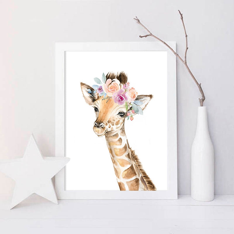 Arthia Designs - Flower Baby Animal Canvas Art - Review