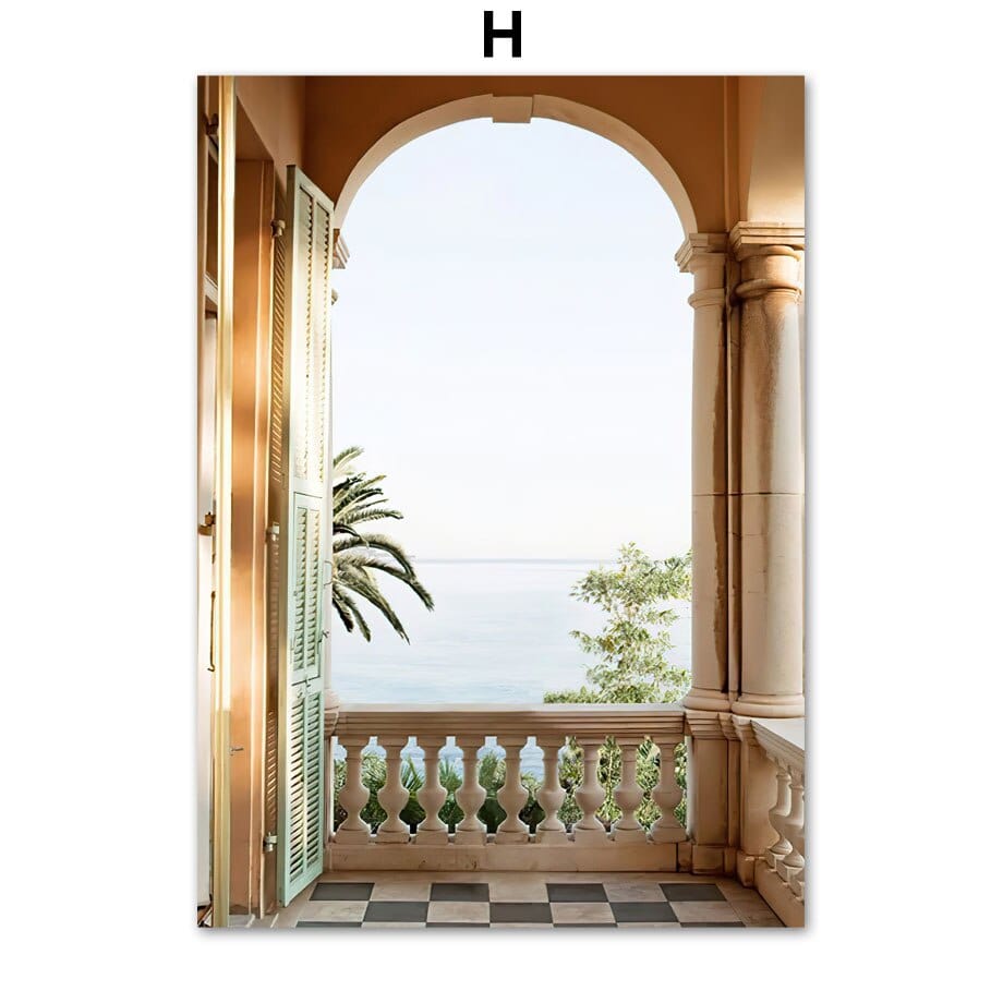 Arthia Designs - Moroccan Balcony Arch Mansion Canvas Art - Review