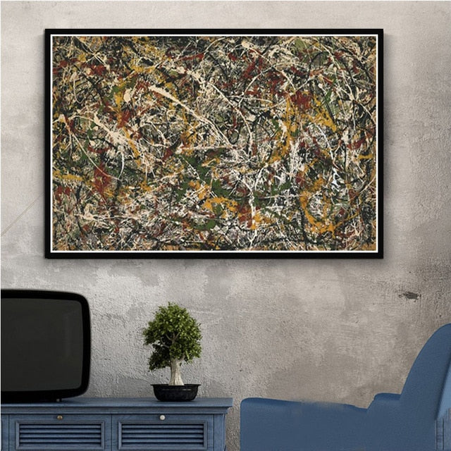 Arthia Designs - Jackson Pollock Abstract Graffiti Canvas Art - Review