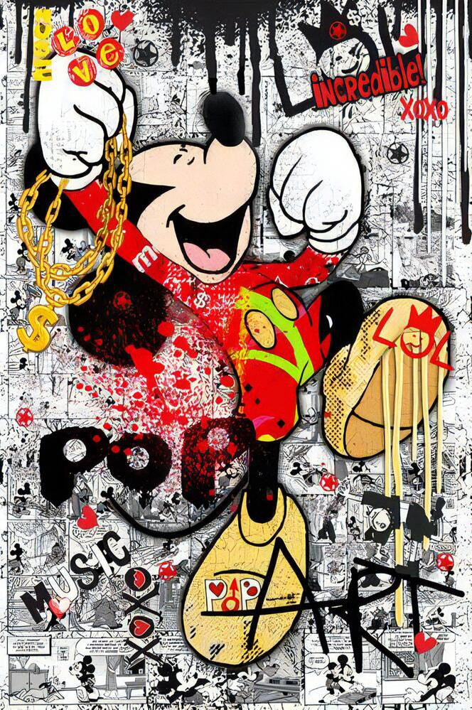 Arthia Designs - DJ Mickey Mouse Graffiti Canvas Art - Review