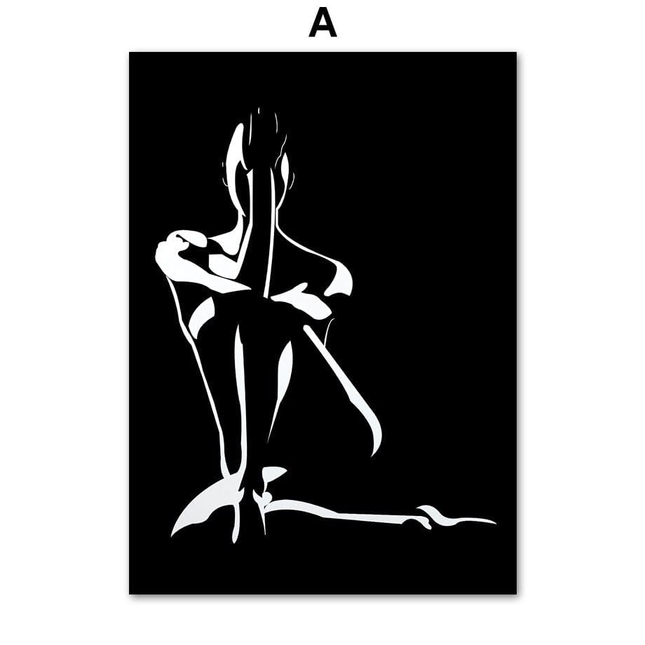 Arthia Designs - Sexy Nude Lady Silhouette Canvas Art - Review