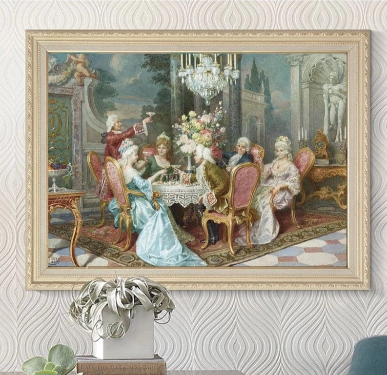 Arthia Designs - Classical Aristocrat Drinking Party Canvas Art - Review