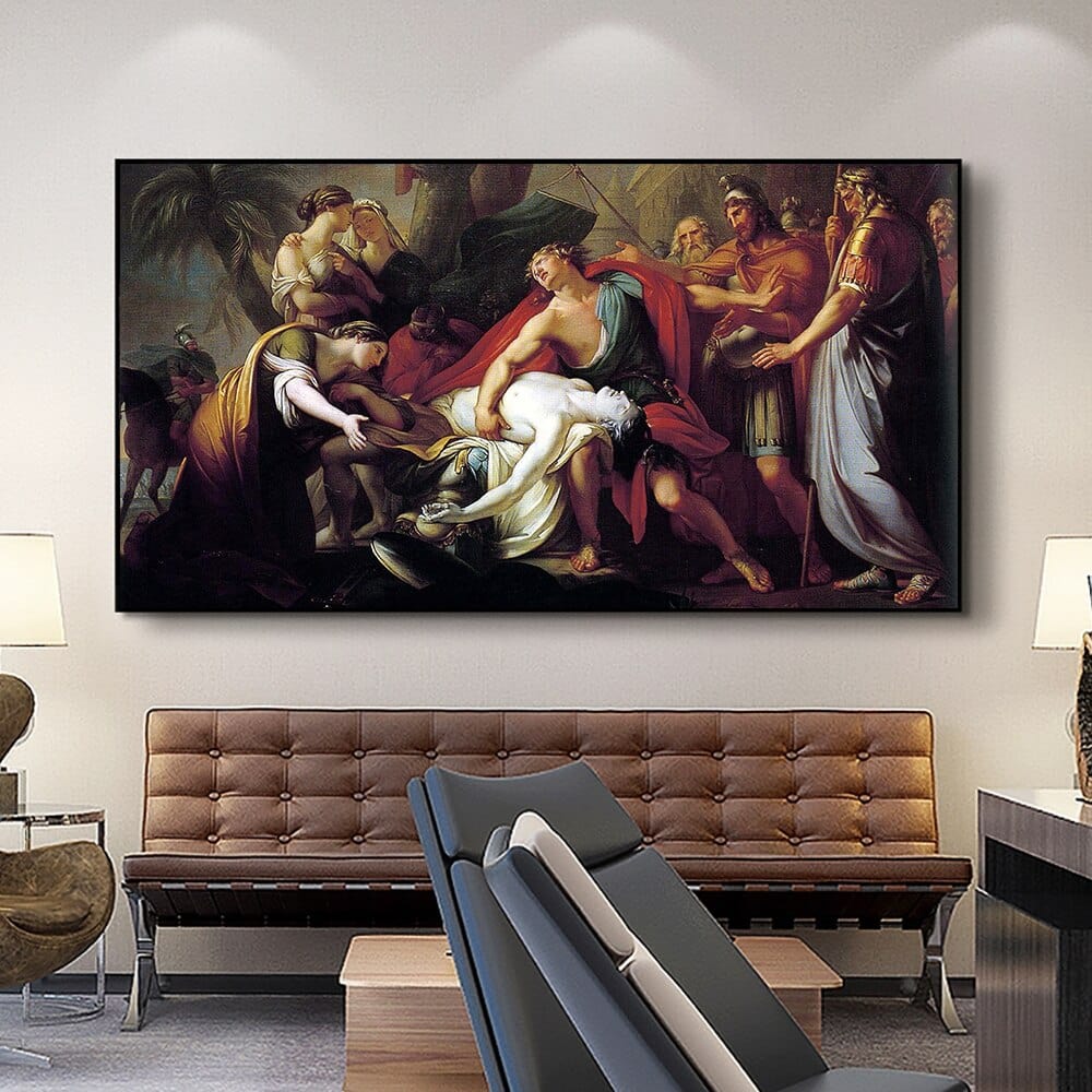 Arthia Designs - Achilles Lamenting the Death of Patroclus Canvas Art - Review