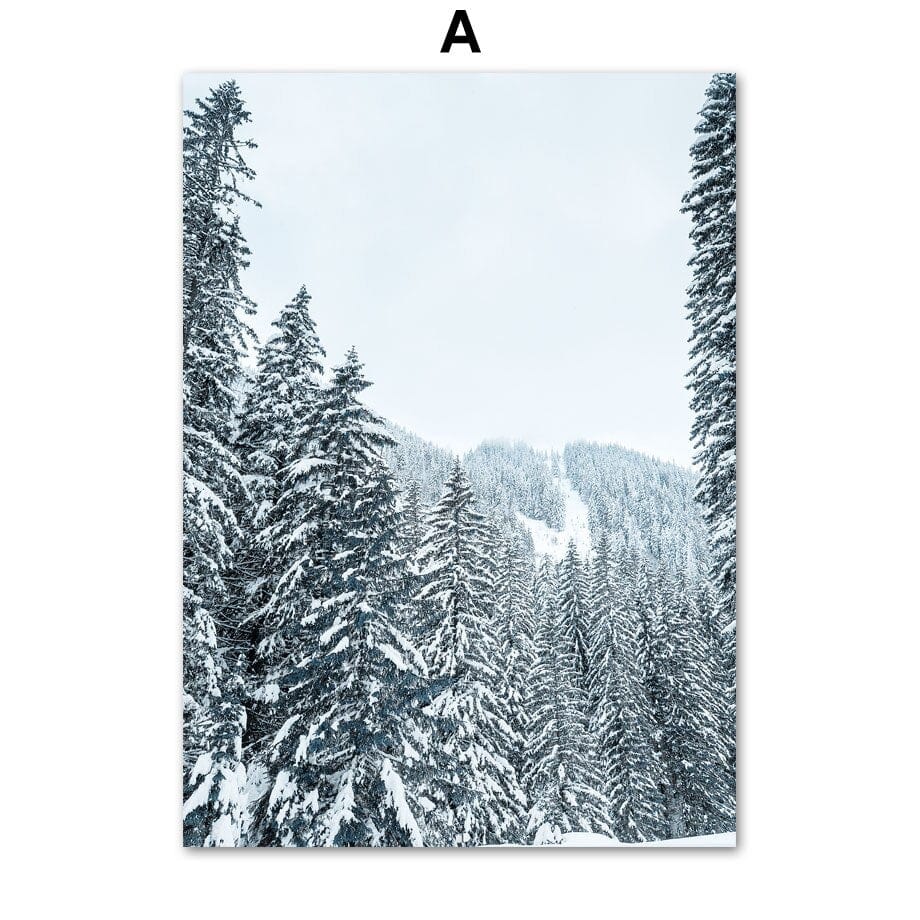 Arthia Designs - Winter Forest Animal Gallery Wall Canvas Art - Review