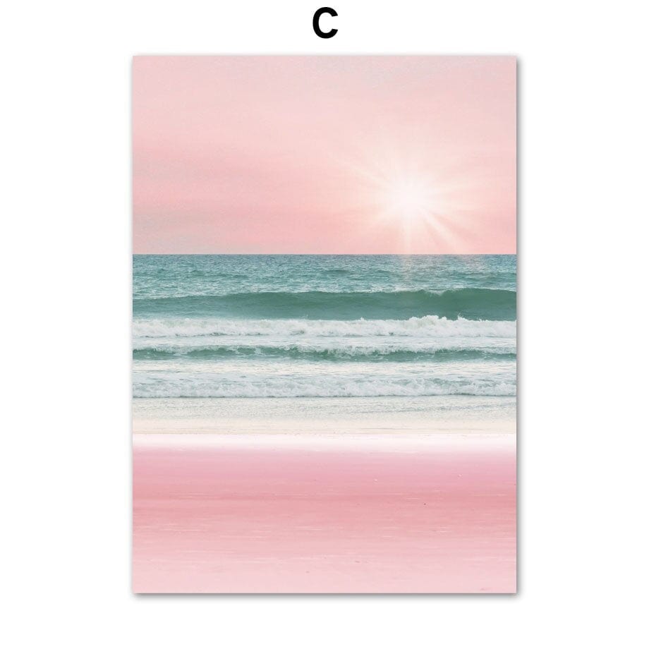 Arthia Designs - Pink Sunset Surfing Time Canvas Art - Review