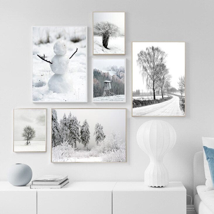 Arthia Designs - Winter Village Snowy Forest Canvas Art - Review