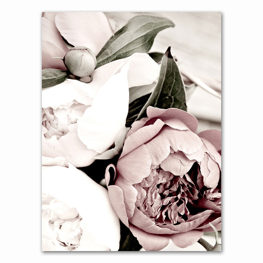 Arthia Designs - Nordic Pink White Flower Canvas Art - Review