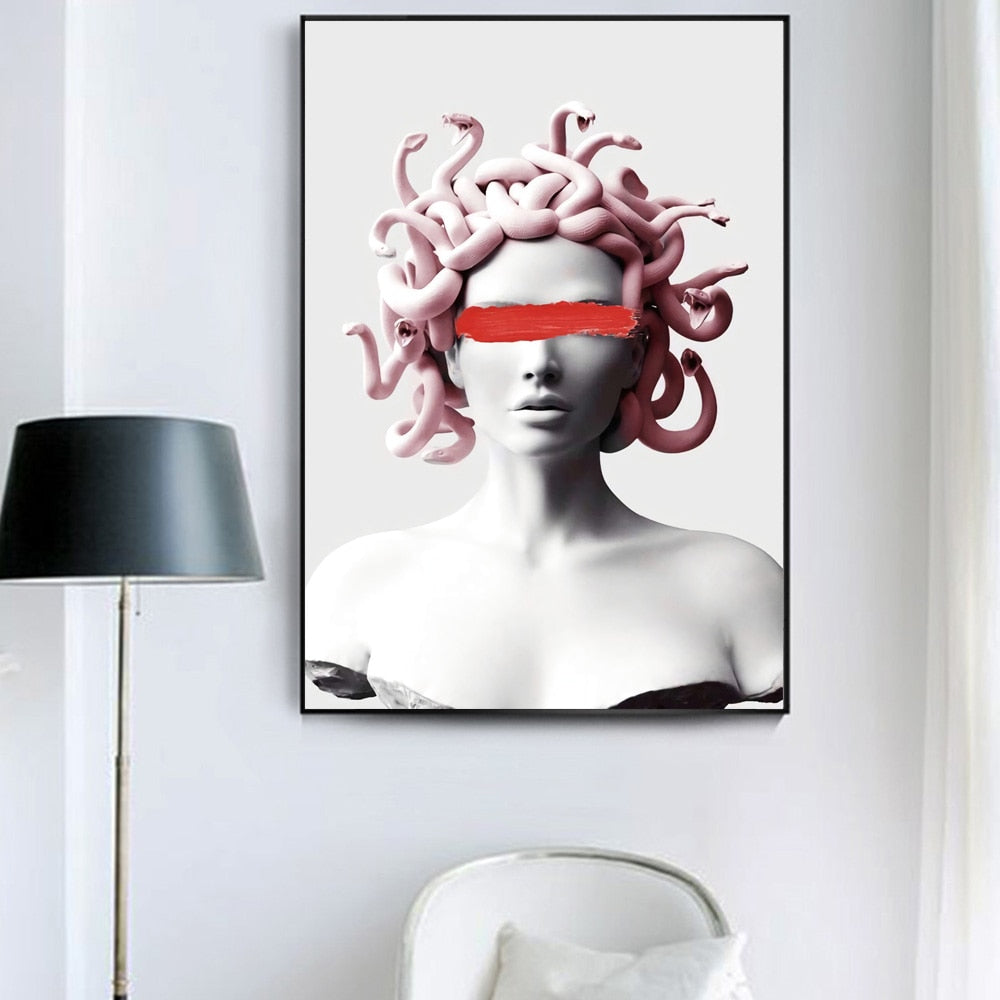 Arthia Designs - Medusa Vaporwave Sculpture Canvas Art - Review