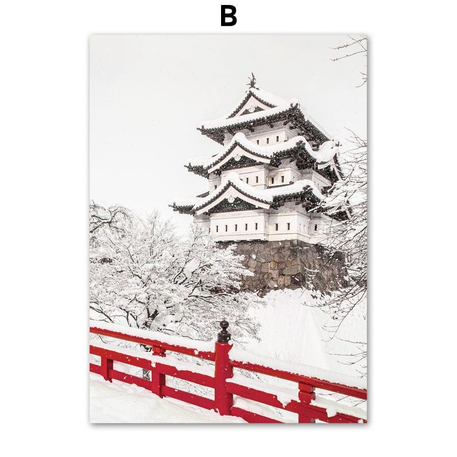 Arthia Designs - Winter Tokyo Temple Canvas Art - Review