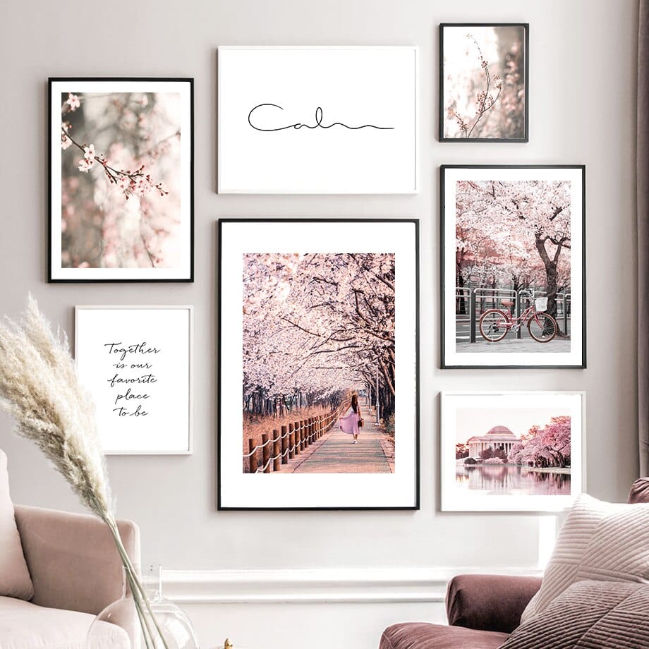 Arthia Designs - Blossom Pink Sakura Town Canvas Art - Review