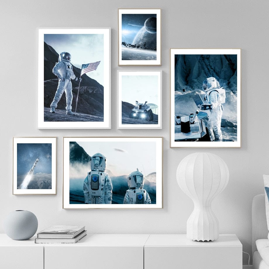 Arthia Designs - NASA Astronaut Landing Canvas Art - Review