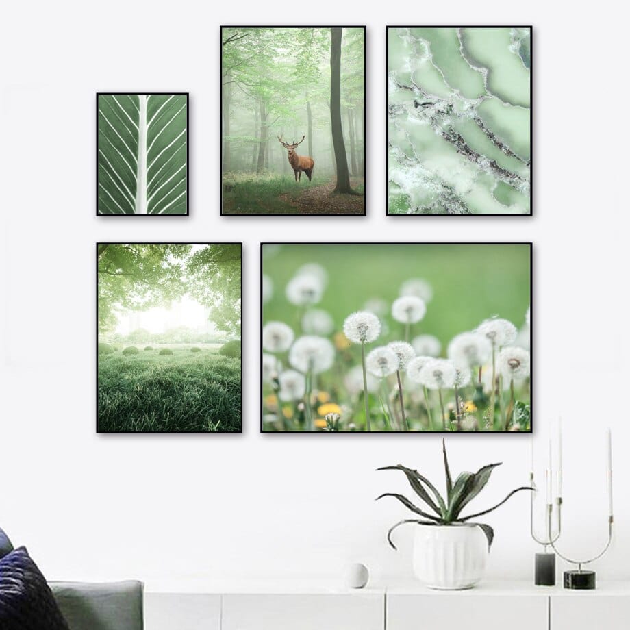 Arthia Designs - Dandelion Green Forest Garden Canvas Art - Review