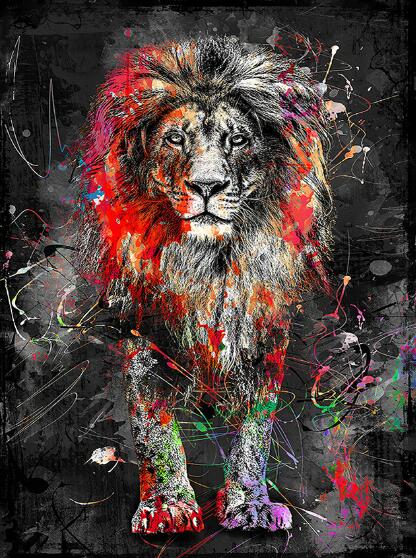 Arthia Designs - Alpha Lion and Tiger Graffiti Canvas Art - Review