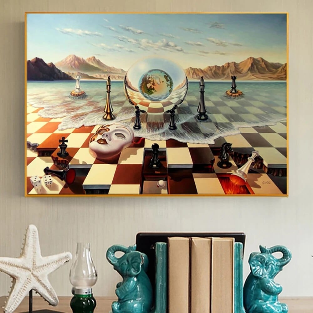 Arthia Designs - Chess Mask on the Sea by Salvador Dali Canvas Art - Review