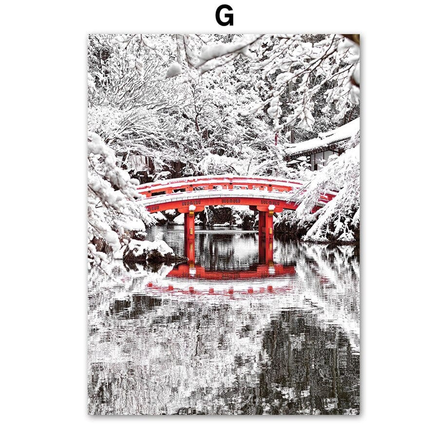 Arthia Designs - Winter Tokyo Temple Canvas Art - Review