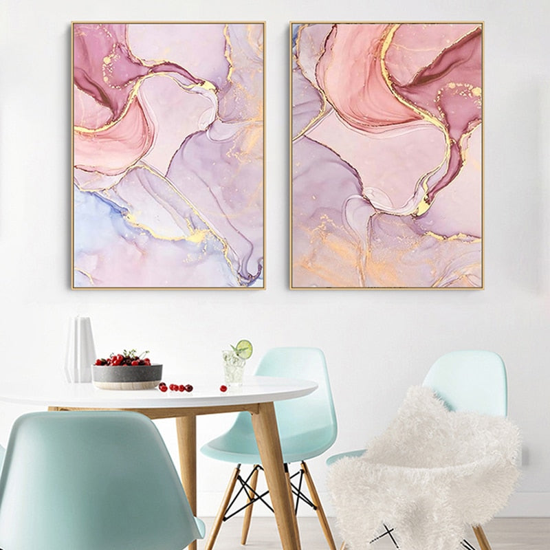 Arthia Designs - Abstract Colorful Marble Canvas Art - Review