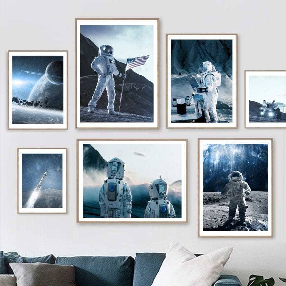 Arthia Designs - NASA Astronaut Landing Canvas Art - Review