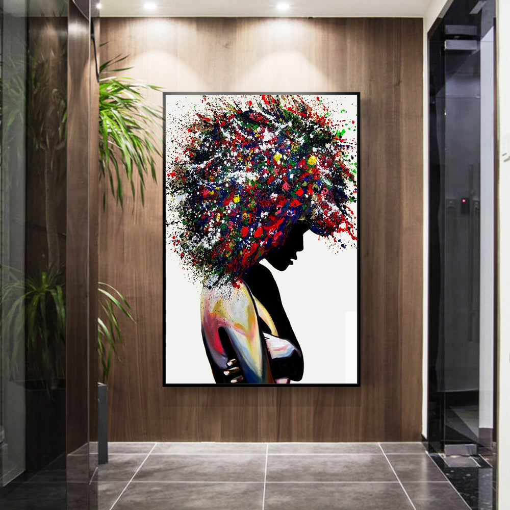 Arthia Designs - Graffiti Art Of Black Woman Canvas Art - Review