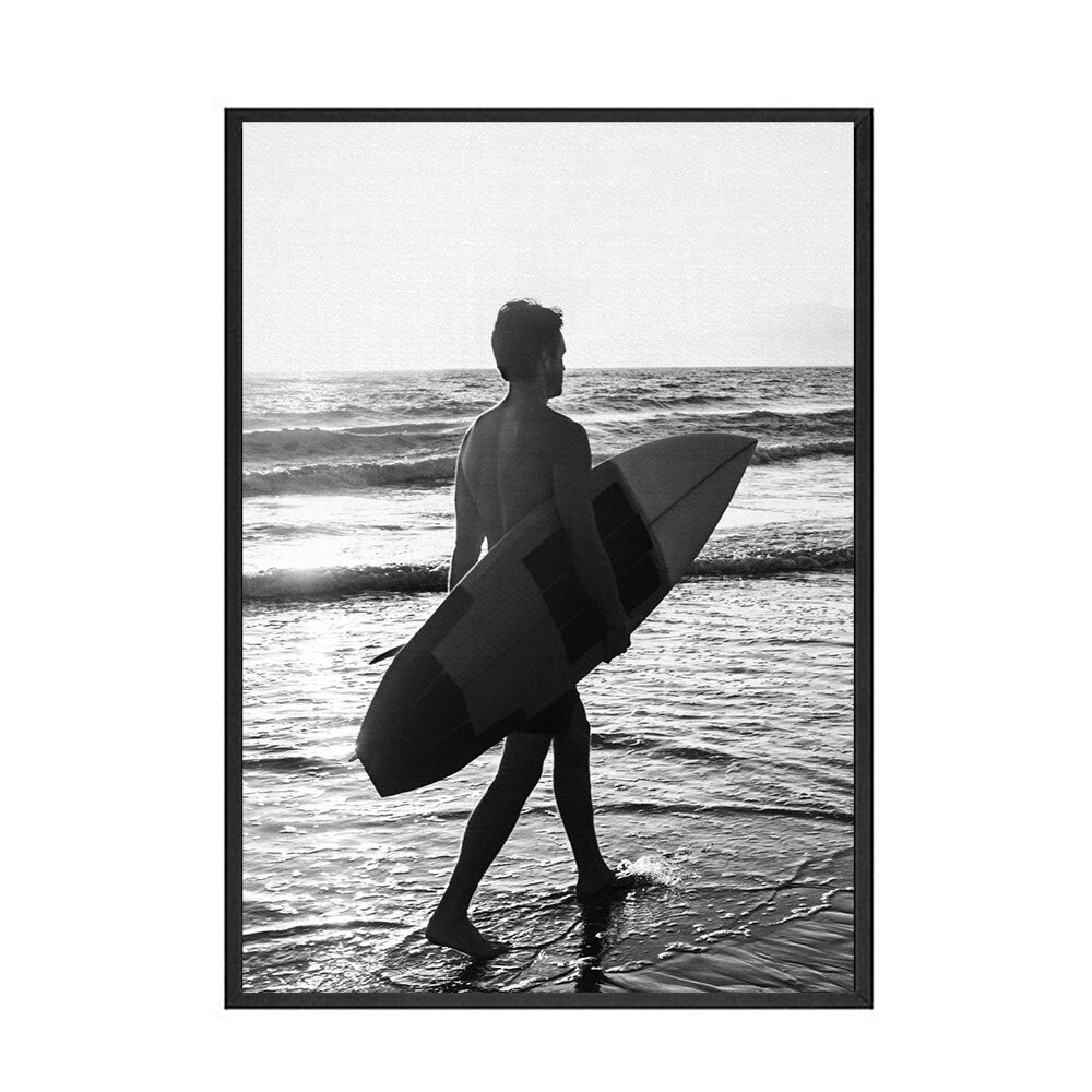 Arthia Designs - Black and White Beach View Canvas Art - Review