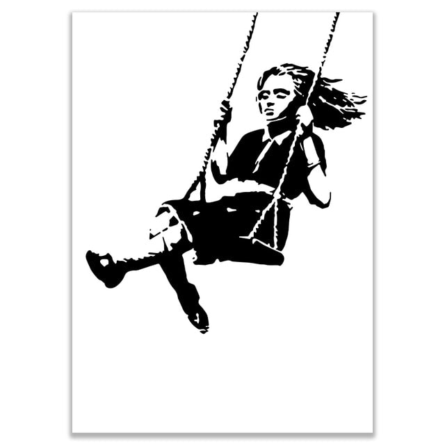 Arthia Designs - Black and White Kids Mural Canvas Art - Review