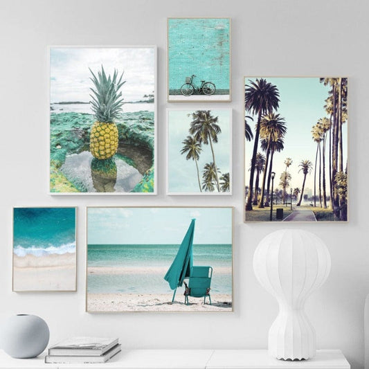 Arthia Designs - Palm Pineapple Beach Canvas Art - Review