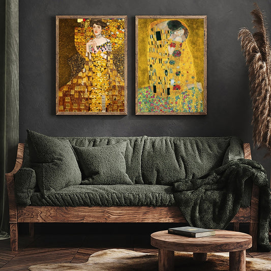 Arthia Designs - The Kiss Abstract Gustav Klimt Canvas Art - Review