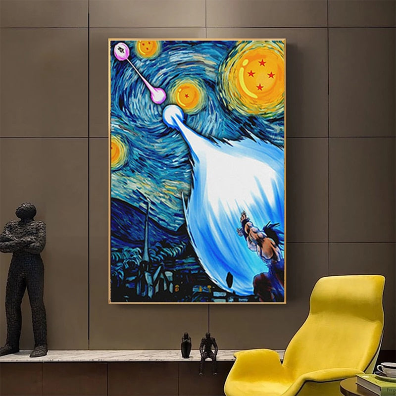 Arthia Designs - Dragon Ball Goku Starry Night Canvas Art - Review