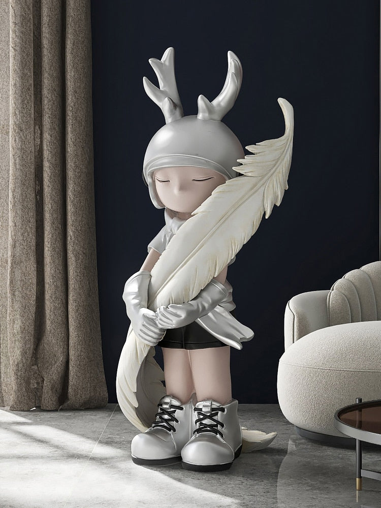 Arthia Designs - Antler Boy with Feather Statue - Review