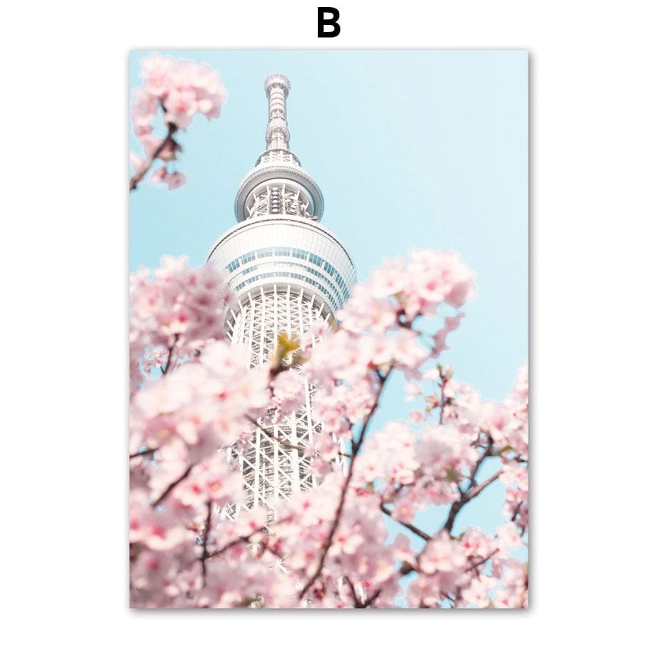 Arthia Designs - Tokyo Skytree Sakura Temple Canvas Art - Review