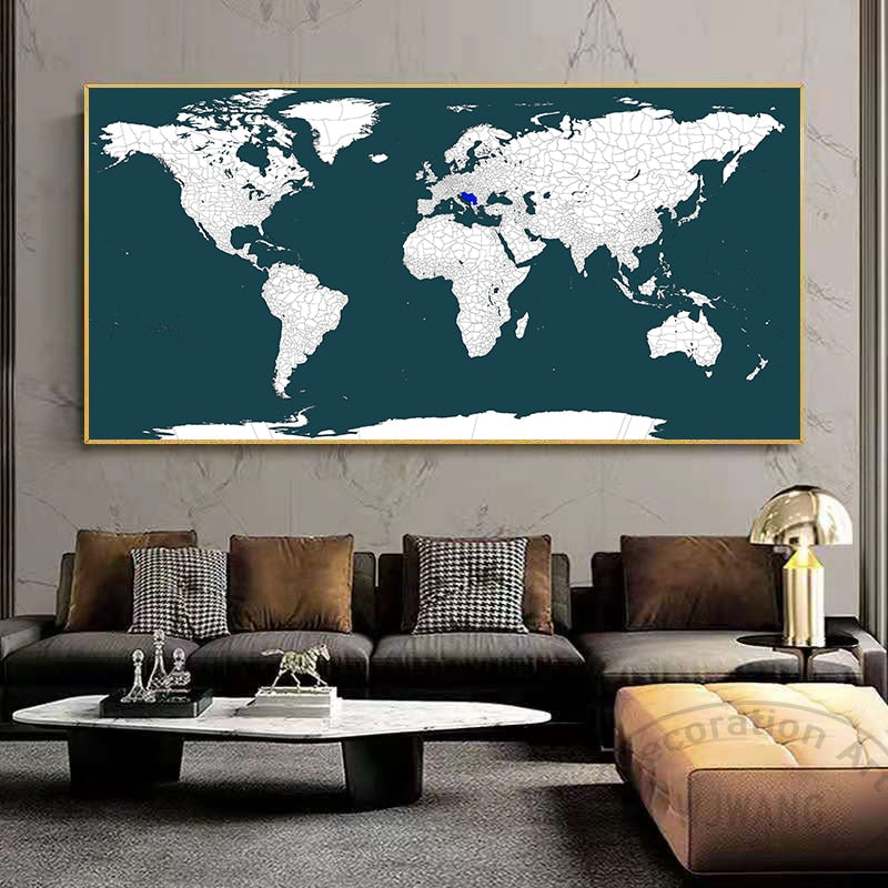 Arthia Designs - Vintage World Map Canvas Art - Review