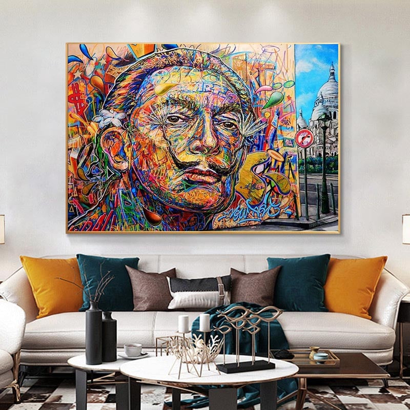 Arthia Designs - Salvador Dali Graffiti Canvas Art - Review