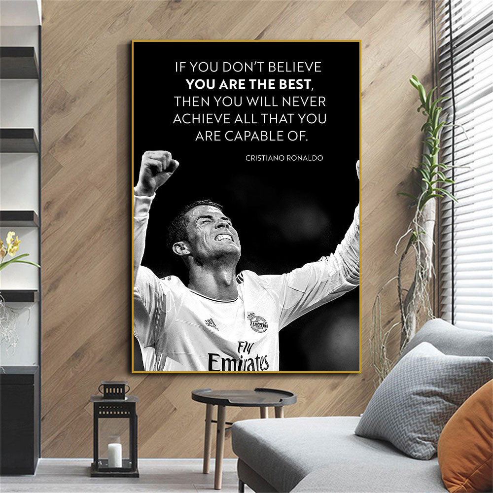 Arthia Designs - Ronaldo Motivating Quote Canvas Art - Review