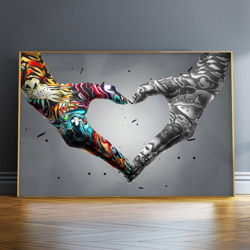 Arthia Designs - Hand Gesture Graffiti Canvas Art - Review