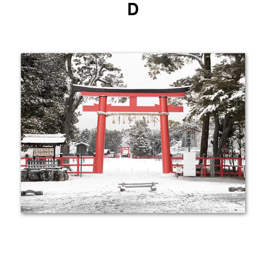 Arthia Designs - Winter Tokyo Temple Canvas Art - Review