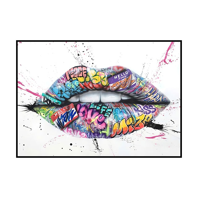 Arthia Designs - Abstract Hand Graffiti Walls Canvas Art - Review