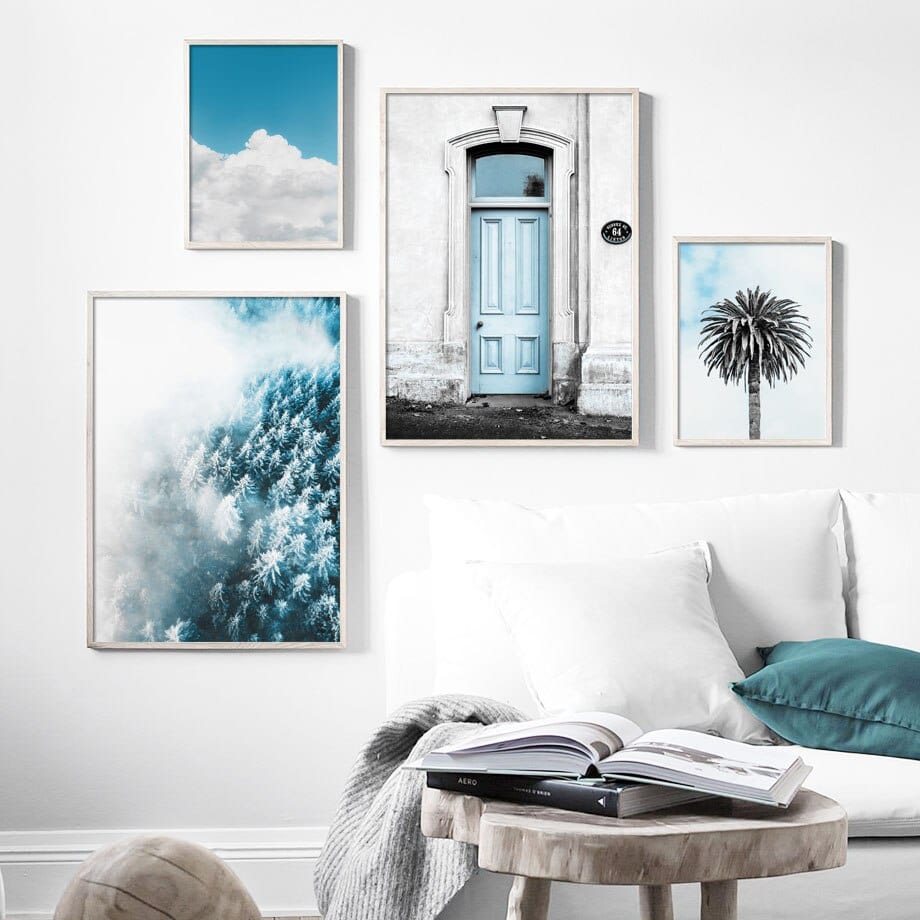 Arthia Designs - Blue Sky Cloud Sailing Sea Canvas Art - Review