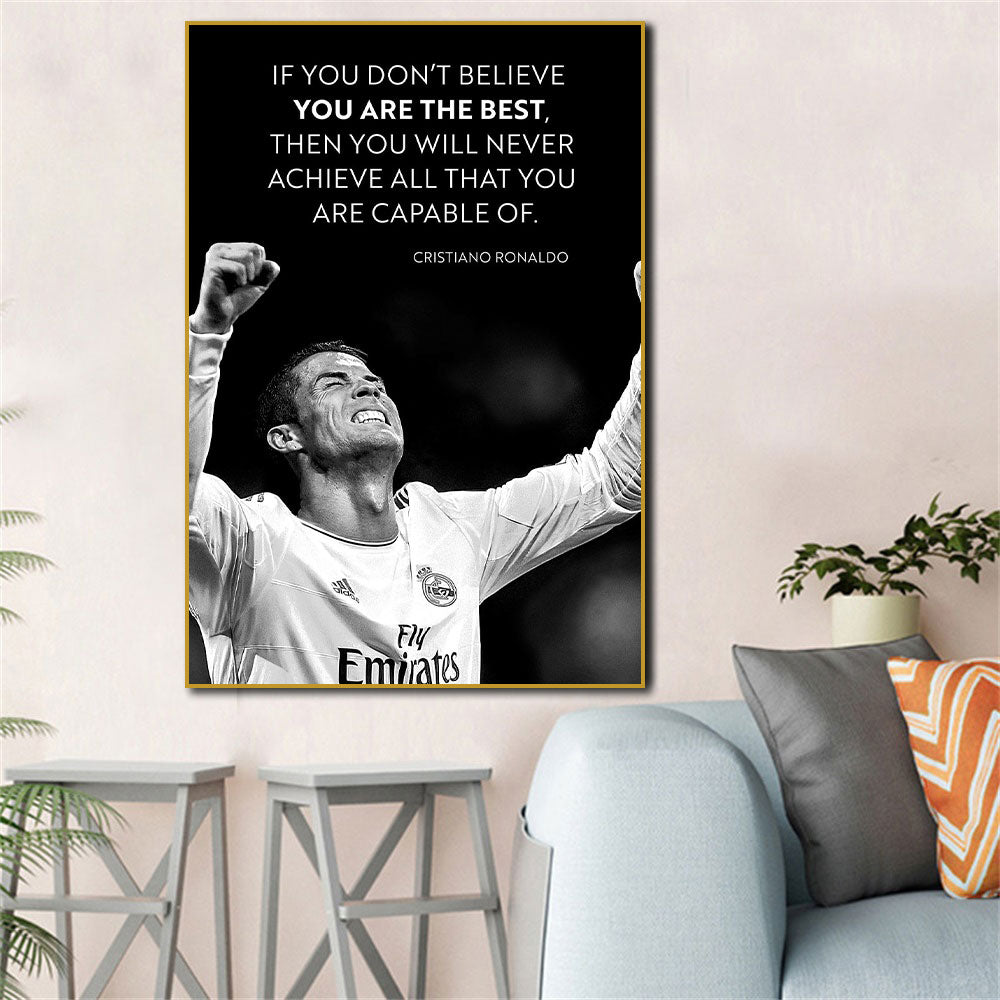 Arthia Designs - Ronaldo Motivating Quote Canvas Art - Review