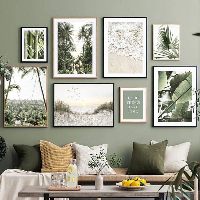 Arthia Designs - Bamboo Green Forest Beach Canvas Art - Review