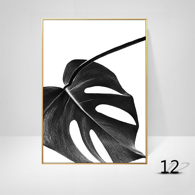 Arthia Designs - Black & White Palm Leaves Canvas Art - Review