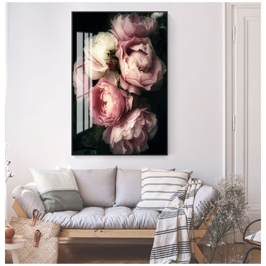 Arthia Designs - Vintage Pink Peony Flower Canvas Art - Review