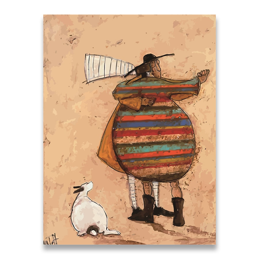 Arthia Designs - Classic Abstract Funny Cartoon Canvas Art - Review