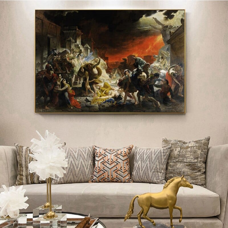 Arthia Designs - The Last Day of Pompeii Painting Canvas Art - Review