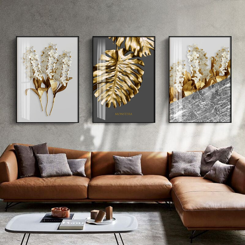 Arthia Designs - Abstract Golden Leaf Canvas Art - Review