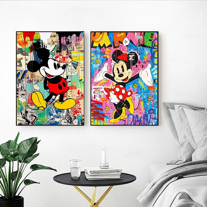 Arthia Designs - Graffiti Cartoon Mickey Mouse Canvas Art - Review