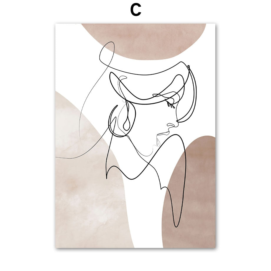 Arthia Designs - Abstract One-Line Love Lady Canvas Art - Review