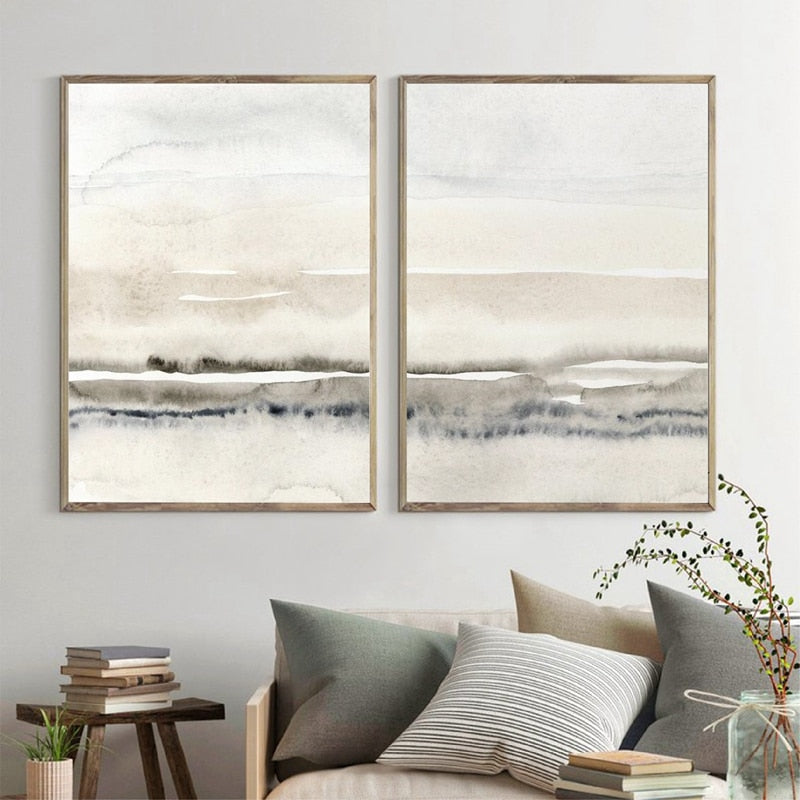 Arthia Designs - Abstract Ivory Grey Canvas Art - Review